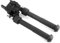 BIPOD ÚNICO 360 ° Rotación de altura ajustable Bi Pods para rifles, palitos de disparo portátiles plegables removibles rápidos para la estabilidad de los rifes de caza y disparo objetivo, BI