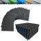 Pack Suelo Tatami – Esterilla Gimnasio Puzzle | Protege, Acolcha, Aísla y Decora | para Casa, Fitness o Piscina | Goma Eva Suave y Antideslizante | Libre de BPA | 4 Piezas Negro
