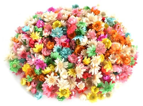 200 Pezzi Di Fiori Secchi Piccoli e Delicati, Mini Fiori Secchi Naturali per Larte Della Resina, Candele, Fabbricazione Del Sapone, Forniture Artigianali Fai da Te -Colore Chiaro