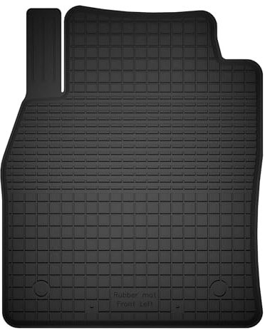 Wielganizator Gummimatte Fahrerseite passend für Ford Fiesta MK7 (2011-2017) Schrägheck | bessere Passform als universelle Matten | Schwarz | Hergestellt in Polen