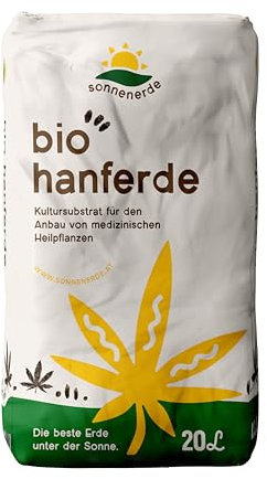 Sonnenerde Bio Hanferde 20L Living Soil für nachhaltigen Cannabis-Anbau | Torffrei, organisch & mikrobiologisch aktiv Ideal für Indoor, Growbox & Hochbeet