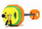 Wetribe 20kg Rubber Coated Studio Body Pump Barbell Weight Set for Aerobic Exercise