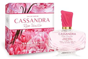 JEANNE ARTHES - Parfum Femme Cassandra Rose Vanille - Eau de parfum - Flacon Vaporisateur 100 ml - Fabriqué en France à Grasse