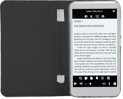 FAUOSWUK Lecteur de Livres électroniques, Lecteur E Portable E écran HD 5 Pouces, 480x854 avec 1 Go et 8 Go de Mémoire de Ajustée Taille des Haut-parleurs Intégrés pour Une Image Sonore