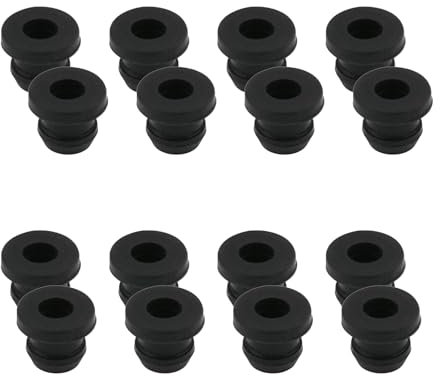 YIZITU 16PCS Nonslip Rubber Plugs Grommet Caravans Cooker Hob Protectors Caps Heatproof Protective Covers Stove Screw Point Covers