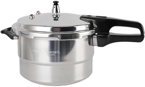 Generic Conserve de Pression en Aluminium Sûr avec une Grande capacité, Autocuiseur à Pression Convivial pour Diverses Tables de Cuisson (7L)