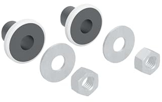 Schallschutzhülsen-Set für Geberit AquaClean Mera/Sela, elastischer Kunststoff (EPDM), schwarz – passgenaue Entkopplung der Anschlüsse gegen Körperschall, einfache Nachrüstung, 2 Stück