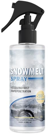 Frost Buster – Liquide de lavage d'hiver | Nettoyant anti-gel avec flacon de 100 ml et formule à action rapide pour pare-brise de voiture, fenêtre extérieure, congélateurs et portes de réfrigérateur