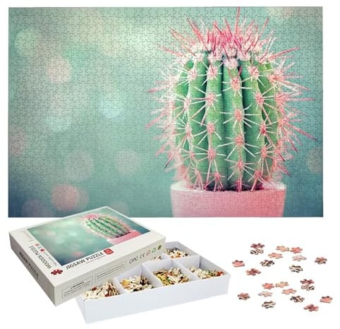 Puzzle 5000 Teile, Kaktus Puzzle 5000 Teile Erwachsene, Klassische Puzzles Niedlich, Holzpuzzle Erwachsene, Puzzlespiele für Die Ganze Familie, Geschenke für Frauen, Geschenke für Männer, Dekor, -7345