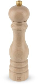 PEUGEOT - Paris 22 cm Salt Mill - Classic Grind System - Natural Colour | Powdered Salt Innovation, Zirlion Mechanism - PEFC Certified Wood - Made in France