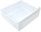 SPARES2GO White Plastic Drawer Basket for Whirlpool Fridge Freezer