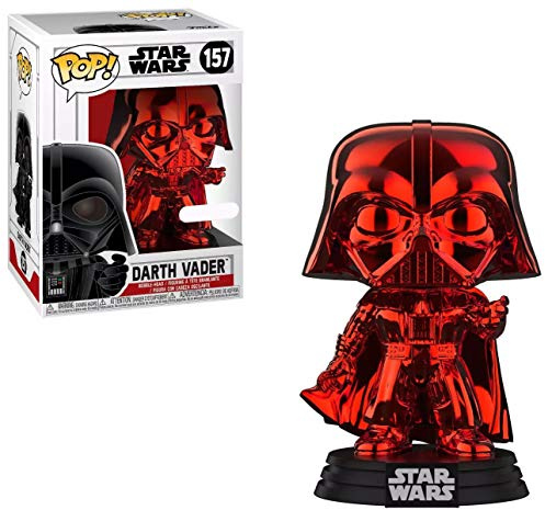 Funko Pop Star Wars Darth Vader Red Chrome Exclusive Vinyl Figure #157