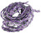 EXCEART Blumen Spitzenborte Spitzenband Spitzenbordüre Blumenband Dekoband Geschenkband für Nähen Applikation Kleidung Handwerk Scrapbooking Hochzeit Haarschmuck Deko Lila