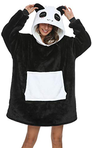 chuangminghangqi Übergroßes Hoodie Decken-Sweatshirt Warm Plüsch Taschen-Decke Kapuzenpullover für Damen Herren und Jugendliche,Geschenkidee