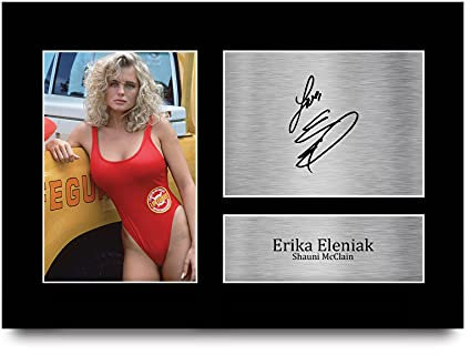 HWC Trading A4 Erika Eleniak Baywatch Geschenke Gedruckt Signiert Autogramm Bild Für Fernsehshow Fans