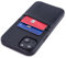Dockem Wallet Case for iPhone 13 with Built-in Metal Plate for Magnetic Mounting & 2 Credit Card Holder Pockets: Exec M2, Premium Synthetic Leather (6.1 iPhone 13, Black)