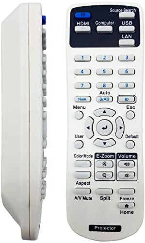 Leankle Fernbedienung für Epson Projektoren PowerLite EB-750F, EB-755F, EB-800F, EB-805F, EB-L250F, EB-L255F, EB-U50, U50