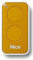 TELECOMANDO TRASMETTITORE RADIOCOMANDO NICE INTI 2 GIALLO ROLLING CODE ORIGINALE