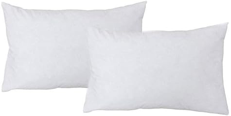 Supportive 50cm x 75cm Quality Machine Washable PET fibre Cushion Pad Inner Filler in White