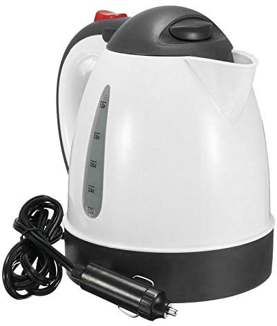 Juwaacoo VehíCulo CamióN 1000Ml Hervidor Agua Calentador Hervidor para Té Café Acero Inoxidable Gran Capacidad 24V