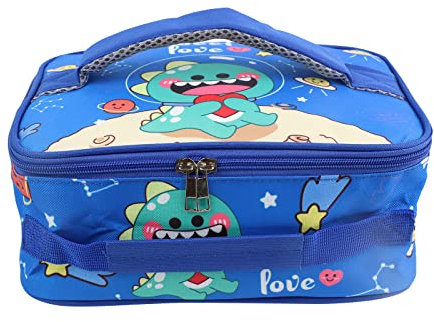 Bugucat Bolso de Almuerzo Aisladora de Dibujos Animados, Bolsa Térmica Almuerzo Impermeable, Bolsa térmica Reutilizable Picnic Bolsa de Asas de Comidas Bolsa para Trabajo Escuela Picnic, 27x19x11CM