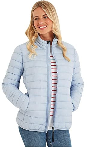 TOG24 Gibson Womens Quilted Lightweight Puffer Jacket, Padded Hiking Casual | Polyester, Coat, Windproof, Insulated, Recycled fabric, Full zip, Ribbed cuffs, Elasticated, Walking, Camping