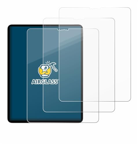 BROTECT (3 Stück Schutzglas für Apple iPad Pro 12.9 2022 (6. Gen.) Schutzfolie Made in Germany Panzer Folie Glas Displayschutz [ 9H, Anti-Fingerprint]