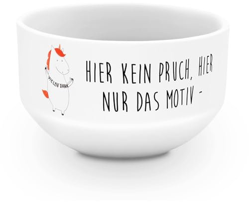 Mr. & Mrs. Panda frühstücksbowl Einhorn Dankeschön - Geschenk, Vielen Dank, salatschälchen, Suppenschüssel, Müsli Schalen, Danke, Danksagung, Unicorn, Einhörner, dessertschale, Müslischale