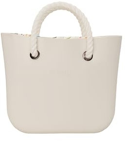 O bag - Handtasche mini aus Thermoplastische Verbindung, weiß (29 X 31 X 12 cm)