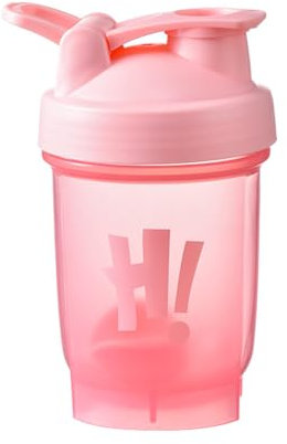 Vllcsla Protein Shaker Bottle Small 350ml BPA Free Leak-proof with Mixing Ball and Measurements, Shaker Bottle for Protein Shakes 350ml, Odourless Mini Water Bottle for Protein Shake, Pink
