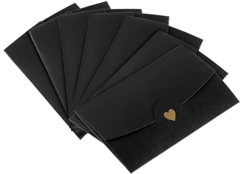 10 Stück Retro Kraftpapier Umschläge 17.5x11 cm Kreative DIY Vintage Heart-shaped Briefumschläge Geschenkkarten für Grußkarten Hochzeit Geburtstagsfeier Einladung Weihnachten Liefert Postkarten