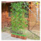 Künstlicher Bambuszaun, Sichtschutz, Wandteiler für drinnen und draußen, kommerzieller künstlicher Bambusbaum mit Holzsockel, Bambuspflanzen, Terrassendekoration (49,8 x 179,8 cm)