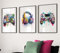 Gaming Room Decor, Gaming Wall Art, Video Game Art, Gaming Theme Watercolour Posters, Prints for Boys Kids Teen Game Room Bedroom Wall Decor (3 A4 Prints Only (no frames), Set 2 - Headphones)