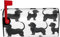 Housse magnétique standard pour boîte aux lettres d'automne motif teckel noir – Étanche pour boîte aux lettres décorative de jardin, cour, ferme, 64,8 x 53,3 cm