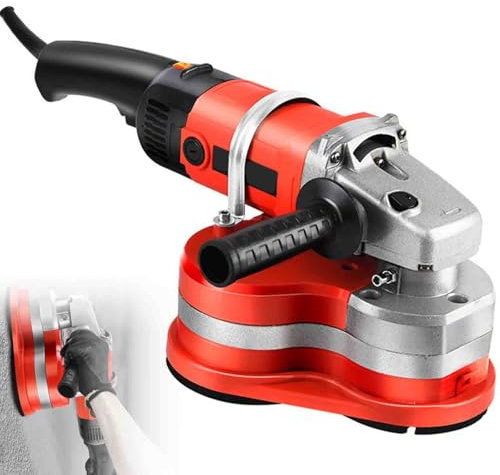 YXZQLOZ Kit de meuleuse d'angle pour meuleuse à béton, Ponceuse et polisseuse portative pour Sol Mural, 6 Vitesses, meulage sans