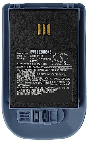 vhbw Battery Replacement for Alcatel 3BN78404AA, WH1-EABA/1A1, 0480468 for Cordless Landline Telephone (900mAh, 3.7V, Li-ion) Blue Grey