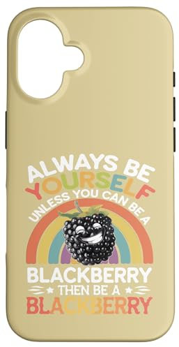 Hülle für iPhone 16 Cute Blackberry Funny Saying Blackberries Lovers Jokes