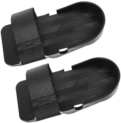 Duyeuau Verstellbare Fußpedale für Rudergerät, Fitnessgeräte, Ersatzpedale, rutschfest, flach, Fitness-Zubehör