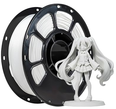 iBOSS Matte PLA+Filament 1,75 mm, matte PLA-Rolle, 1 kg-Spule (2,2 Pfund), Messgenauigkeit +/- 0,02 mm, geeignet für 3D-Drucker (mattes Knochenweiß)