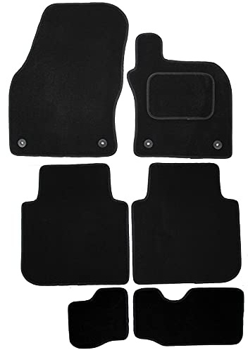 Actiasmat - Tailored Car Floor Mats, Black, Custom Fit for VW Tiguan Allspace 2018 Onwards