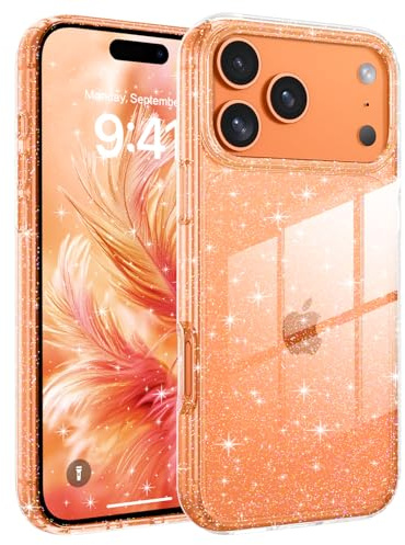BENTOBEN für iPhone 17 Pro Max Hülle Glitzer, Handyhülle Kompatibel mit iPhone 17 Pro Max Glitzer Transparent Case Slim Bumper Silikon Cover Dünn Hülle für Frauen Mädchen Bling Transparent
