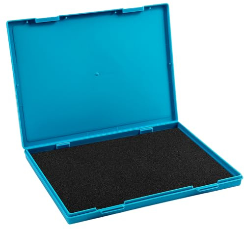 Faccito 8.25 x 11.5 Extra Large Black Ink Stamp Pad Industrial Felt Pads Felt Rubber Ink Pad for Office Home