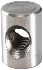 Dübelmutter, Edelstahl 304, Einpressmutter for Möbel, Hammermutter for Holzbearbeitung, Zylinderdübelstift, M4, M5, M6(M6x14 (5Pcs))