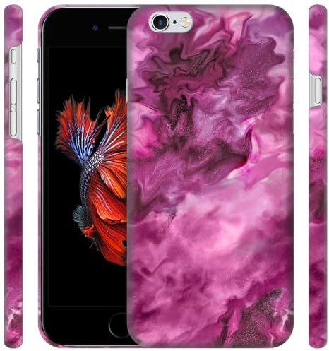 GlamCase for iPhone 5 / 5s / SE 2016 Case - Marble Pink Abstract Design Printed Cute Slim & Sleek Hard Plastic Snap on Protective Designer Back Phone Case/Cover for iPhone 5 / 5s / SE 2016