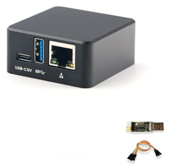 FriendlyElec NanoPi NEO3 Plus Mini Router, RK3528A, 1 GB de RAM, ordenador de una sola placa, Gigabit Ethernet, USB 3.0, compatible con eMMC/OpenWrt para IoT NAS Smart Home (Paquete básico, con caja)