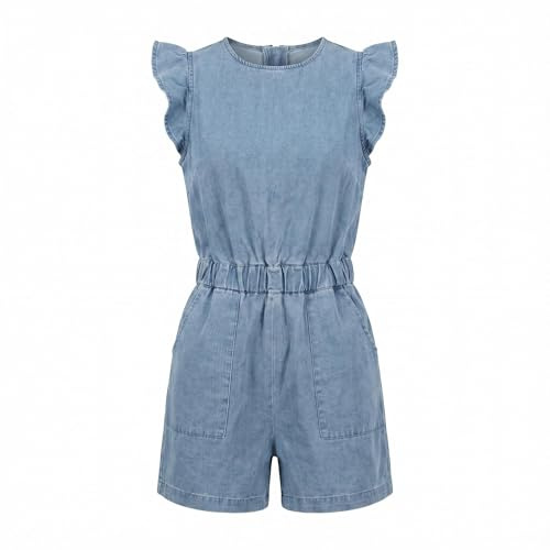 HIFI7 Damen Jumpsuit Elegant Playsuit Casual Overalls Kurz Romper