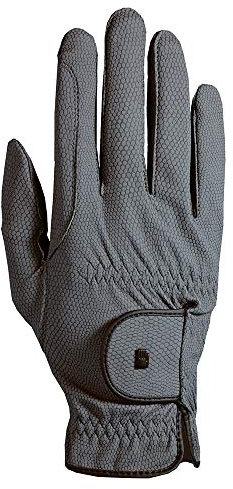 Roeckl Sports Reithandschuh ROECK-Grip, Turnier Sommer Handschuh, Anthrazit 8