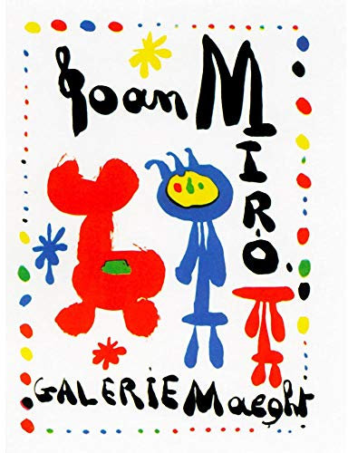 Wee Blue Coo Advert Exhibition Cultural Joan Miro Paint Surrealism Art Print Poster Wall Decor Kunstdruck Poster Wand-Dekor-12X16 Zoll
