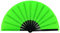 Amajiji Large Rave Folding Hand Fan for Men Women, Chinese Japanese Bamboo Fan Handheld Folding Fans Festival Fan Gift Fan Craft Fan Folding Fan Dance Fan (Green)