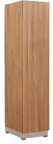 Teako Design 45 cm Hochschrank Rivera mit Edelstahl